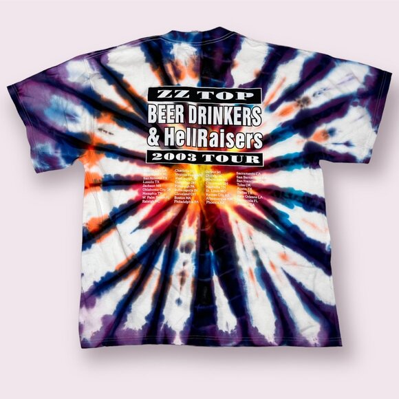 DEADSTOCK ZZ Top Beer Drinkers & HellRaisers 2003 XL Shirt - Picture 2 of 5